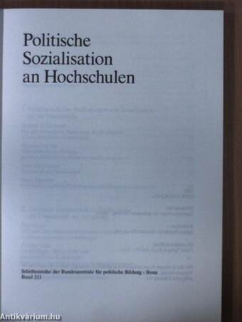 Politische Sozialisation an Hochschulen