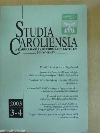 Studia Caroliensia 2003/3-4.