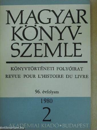 Magyar Könyvszemle 1980/2.