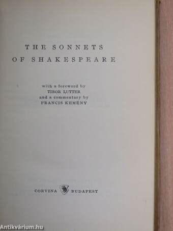 The Sonnets of Shakespeare