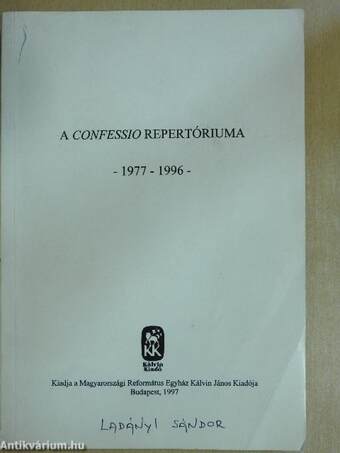 A Confessio Repertóriuma