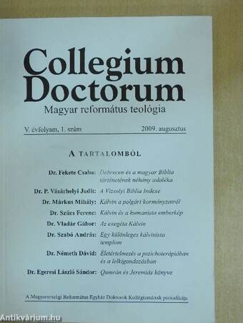 Collegium Doctorum 2009. augusztus