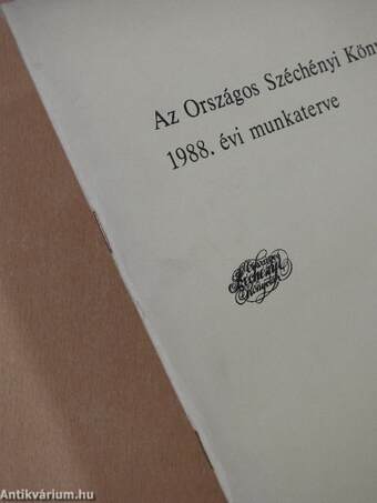 Az Országos Széchényi Könyvtár 1988. évi munkaterve