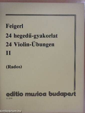 24 hegedű-gyakorlat II.