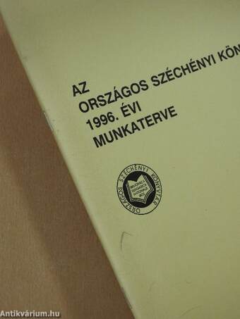 Az Országos Széchényi Könyvtár 1996. évi munkaterve