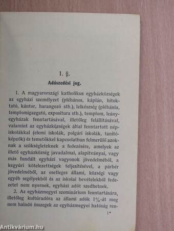 A Magyarországi Katholikus Egyházközségek adóztatási szabályzata