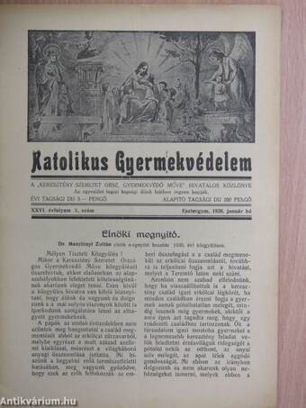 Katolikus gyermekvédelem 1936. január