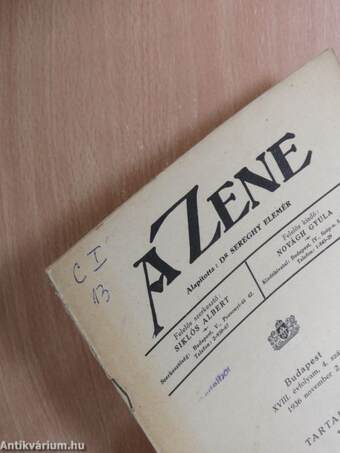 A Zene 1936. november 2.