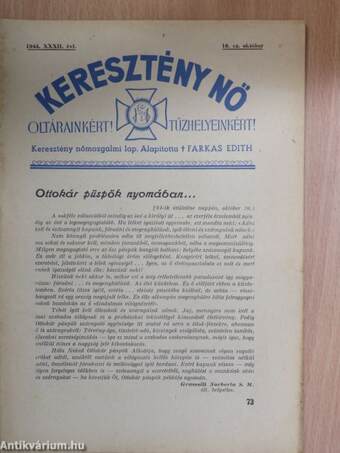 Keresztény Nő 1944. október