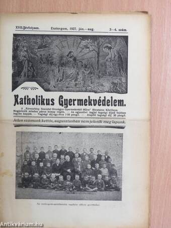 Katholikus gyermekvédelem 1927. jún.-aug.