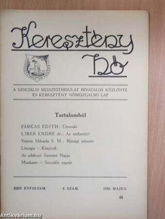 Keresztény Nő 1936. május