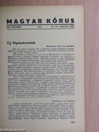 Magyar Kórus 1945. december