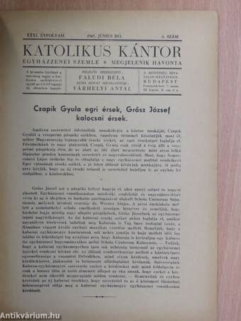 Katolikus kántor 1943. június