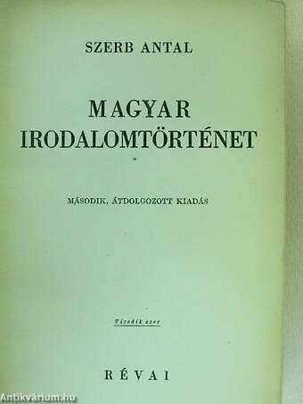 Magyar irodalomtörténet