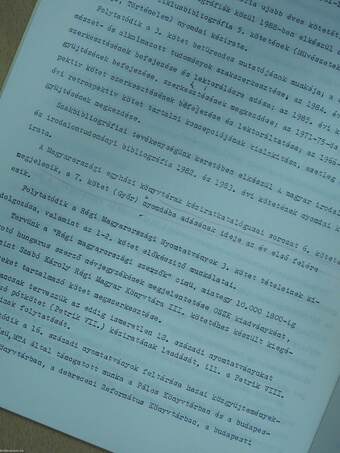 Az Országos Széchényi Könyvtár 1988. évi munkaterve