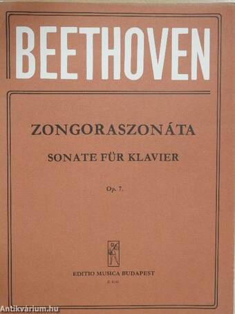 Zongoraszonáta Op. 7.