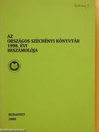 Az Országos Széchényi Könyvtár 1998. évi beszámolója