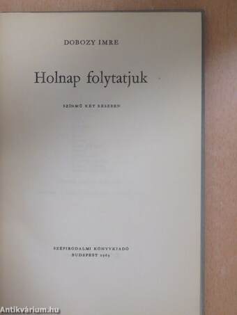 Holnap folytatjuk