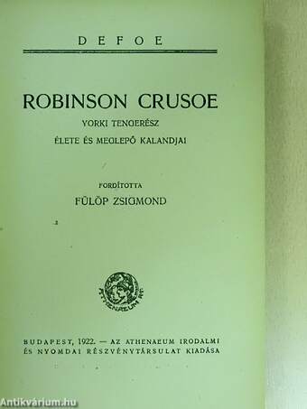 Robinson Crusoe