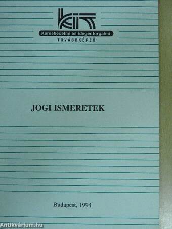 Jogi ismeretek