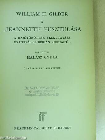 A "Jeannette" pusztulása