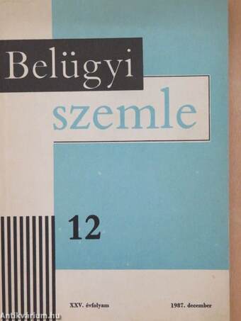 Belügyi Szemle 1987. december