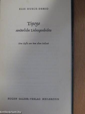 Tipsy's sonderliche liebesgeschichte