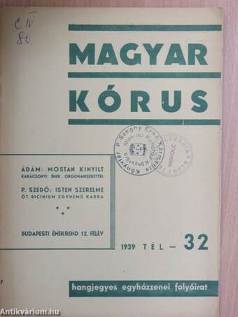 Magyar Kórus 1939. Tél