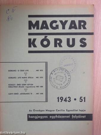 Magyar Kórus 1943. július