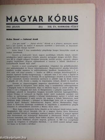 Magyar Kórus 1943. július