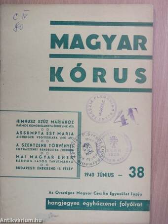 Magyar Kórus 1940. június