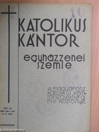 Katolikus Kántor 1936. március-április