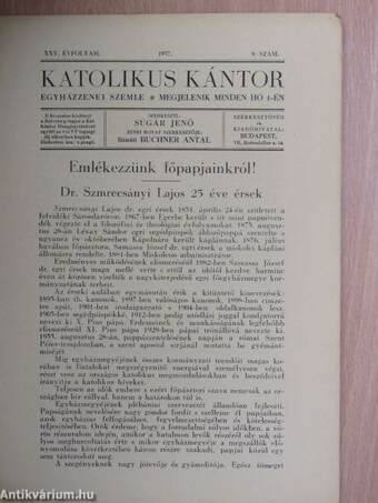 Katolikus Kántor 1937. szeptember