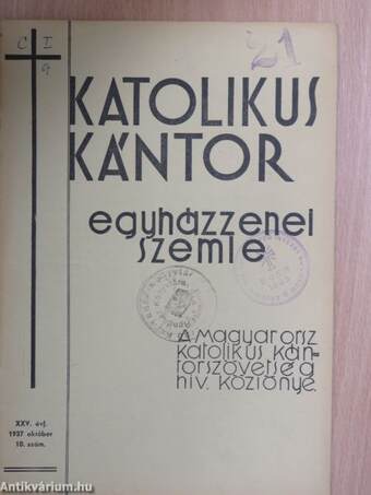 Katolikus Kántor 1937. október