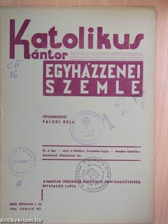 Katolikus kántor 1944. április 