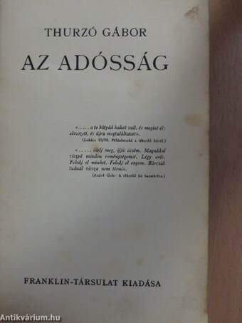 Az adósság