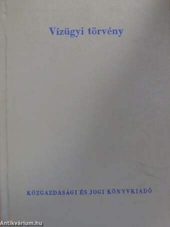 Vízügyi törvény