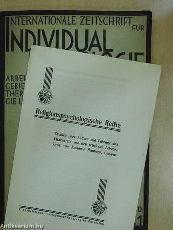 Internationale Zeitschrift für Individualpsychologie Juli/August/1930.