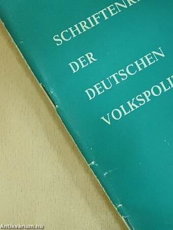 Schriftenreihe der deutschen Volkspolizei Juni 1961