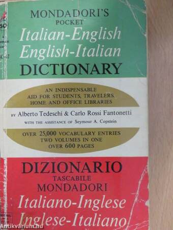 Mondadori's Pocket Italian-English/English-Italian Dictionary