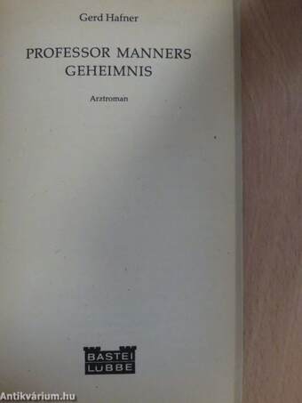 Professor Manners Geheimnis