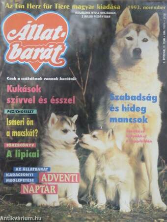Állatbarát 1993. november 