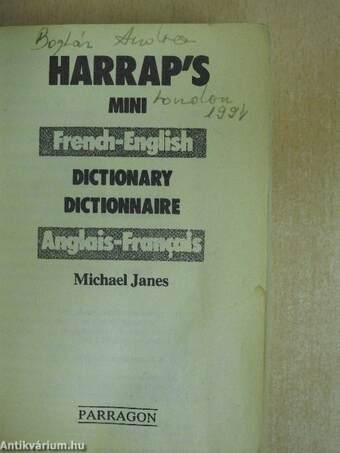 Harrap's Mini French-English Dictionary/Dictionnaire Anglais-Francais