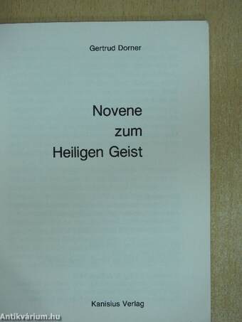 Novene zum Heiligen Geist