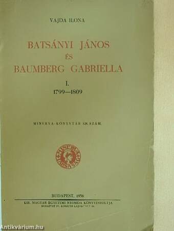 Batsányi János és Baumberg Gabriella I.