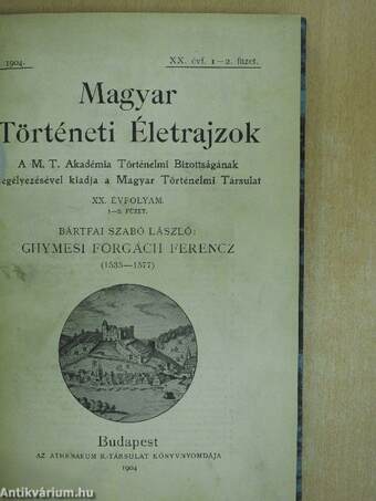 Magyar Történeti Életrajzok 1904/1-2.