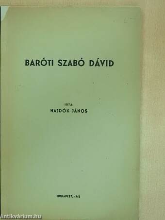 Baróti Szabó Dávid
