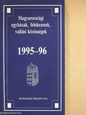 Magyarországi egyházak, felekezetek, vallási közösségek 1995-96