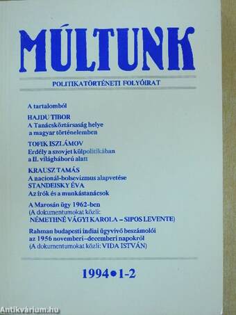 Múltunk 1994/1-4.