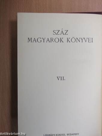 Száz magyarok könyvei VII.